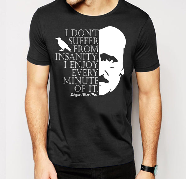 Edgar Allan Poe Insanity T-shirt