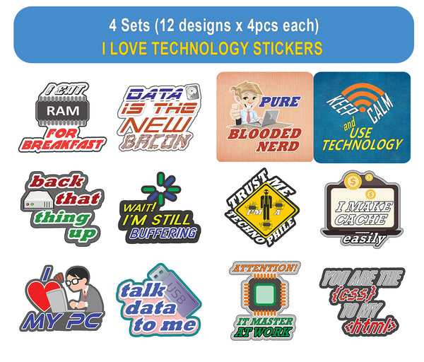 Tech Savvy Stickers (12-Sheets) (I Love Technology Stickers (12-Sheets)