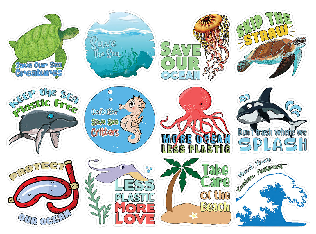 SaveÃ‚Â theÃ‚Â SeaÃ‚Â CreaturesÃ‚Â Stickers - 12 Stickers x 2 Sets (6 ...