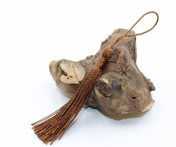 Creanoso Bookmark Tassels Light Coffee Brown (100-Pack)- Anti-Wrinkled Treatment - for Bookmarks, Jewelry Making, Souvenir, Party Favors, Wedding, Gift Tags, Decor, Art and Craft Project