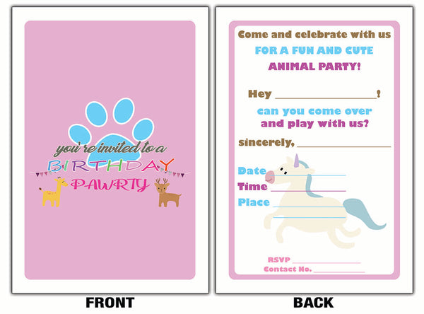 Creanoso Birthday Gifts Cards for Boys, Girls, Teens, Kids, Child (60-Pack) Ã¢â‚¬â€œ Cute Animal Design