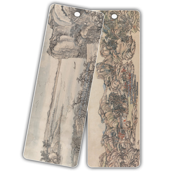 Creanoso Classic China Classical Arts Paintings Bookmarks - Chinese Wall Art Bookmark Collection