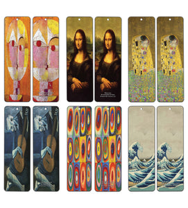 Creanoso Famous Classic Art Bookmarks (30-Pack) - Premium Quality Card Stock for Art Lovers