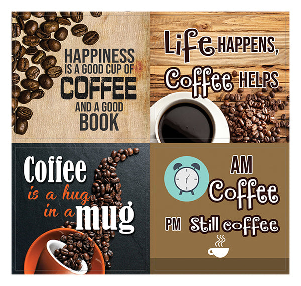 Creanoso Coffee Stickers Series I (10-Sheet) Ã¢â‚¬â€œ Inspiring Awesome Stickers Premium Gift Set
