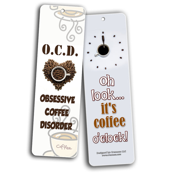 Creanoso Coffee Addict Lovers Bookmarks for Coffee Drinkers Series II ÃƒÂ¢Ã¢â€šÂ¬Ã¢â‚¬Å“ Premium Gift Set