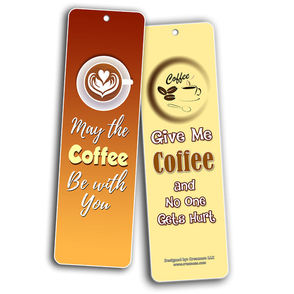 Creanoso Coffee Addict Lovers Bookmarks for Coffee Drinkers Series II ÃƒÂ¢Ã¢â€šÂ¬Ã¢â‚¬Å“ Premium Gift Set