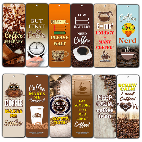 Creanoso Inspiring Inspirational Coffee Series III Bookmark Gifts (60-Pack) ÃƒÆ’Ã‚Â¢ÃƒÂ¢Ã¢â‚¬Å¡Ã‚Â¬ÃƒÂ¢Ã¢â€šÂ¬Ã…â€œ Six Assorted Quality Bookmarks Bulk Set ÃƒÆ’Ã‚Â¢ÃƒÂ¢Ã¢â‚¬Å¡Ã‚Â¬ÃƒÂ¢Ã¢â€šÂ¬Ã…â€œ Premium Gift for Men, Women, Adult, Seniors