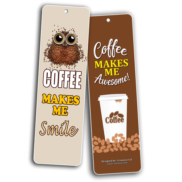 Creanoso Inspiring Inspirational Coffee Series III Bookmark Gifts (60-Pack) ÃƒÆ’Ã‚Â¢ÃƒÂ¢Ã¢â‚¬Å¡Ã‚Â¬ÃƒÂ¢Ã¢â€šÂ¬Ã…â€œ Six Assorted Quality Bookmarks Bulk Set ÃƒÆ’Ã‚Â¢ÃƒÂ¢Ã¢â‚¬Å¡Ã‚Â¬ÃƒÂ¢Ã¢â€šÂ¬Ã…â€œ Premium Gift for Men, Women, Adult, Seniors