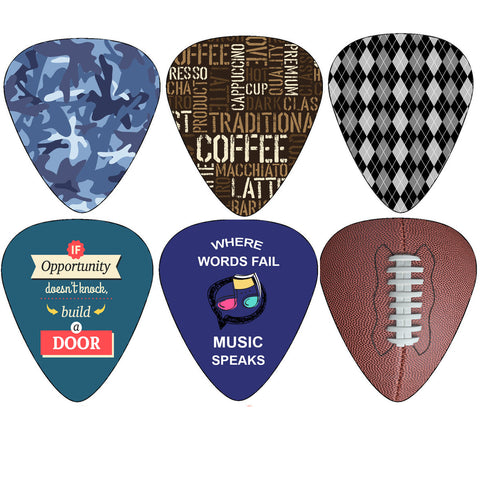 Hero Guitar Picks (12-Pack) - Medium Celluloid - Unique Music Gifts - Cool Picks Guitar Picks