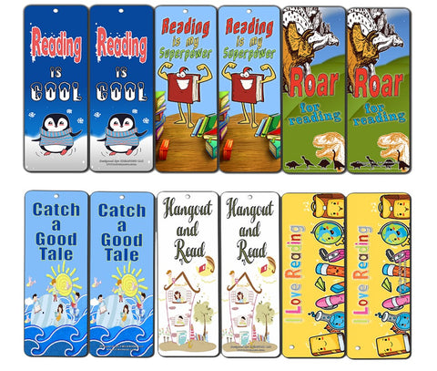 Creanoso Kids Reading Bookmarks Cards (30-Pack)- Excellent Reading Rewards and Incentive for Young Readers Kids Boys and Girls - Stocking Stuffers