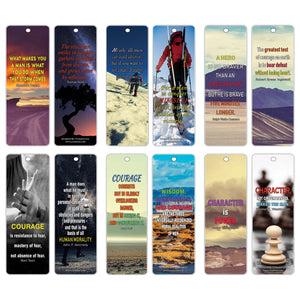 Creanoso Courage Character Bookmarks (12-Pack) ÃƒÆ’Ã‚Â¢ÃƒÂ¢Ã¢â‚¬Å¡Ã‚Â¬ÃƒÂ¢Ã¢â€šÂ¬Ã…â€œ Inspiring Motivational Bookmarker Set