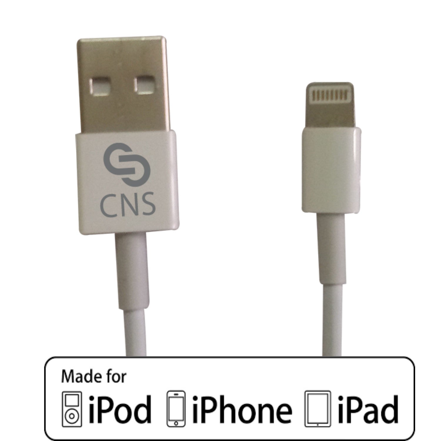 Creanoso Apple Certified Lightning Cable for Iphone 6 (4.7) / Plus (5.5) /5s / 5c / 5, Ipad Air / Mini / Mini2 / Ipad Air / Ipad 4th Generation, Ipod 5th Generation, and Ipod Nano 7th Generation - 8 pin Sync and Data Charger Head - 1m / 3.2ft - White