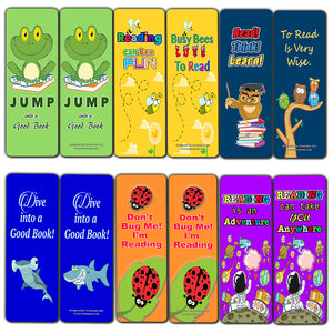 Bookmarks for Kids (12-Pack) - Cute Bookmarks