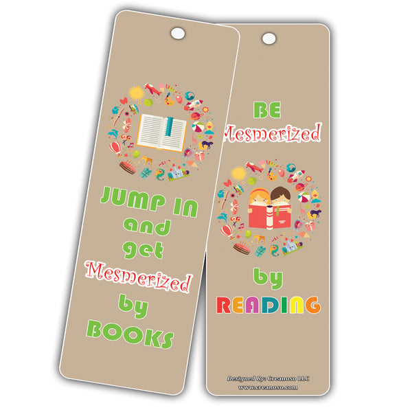 Creanoso Funny Reading Time Inspirational Bookmarks for Kids (60-Pack) ÃƒÆ’Ã‚Â¢ÃƒÂ¢Ã¢â‚¬Å¡Ã‚Â¬ÃƒÂ¢Ã¢â€šÂ¬Ã…â€œ Good Reading Habits Inspiring Bookmarker Cards for Kid Boys Girls Teen ÃƒÆ’Ã‚Â¢ÃƒÂ¢Ã¢â‚¬Å¡Ã‚Â¬ÃƒÂ¢Ã¢â€šÂ¬Ã…â€œ Classroom Home School Teacher Inc