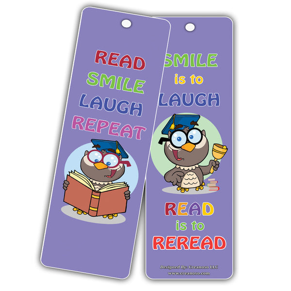 Creanoso Funny Reading Time Inspirational Bookmarks for Kids (60-Pack) ÃƒÆ’Ã‚Â¢ÃƒÂ¢Ã¢â‚¬Å¡Ã‚Â¬ÃƒÂ¢Ã¢â€šÂ¬Ã…â€œ Good Reading Habits Inspiring Bookmarker Cards for Kid Boys Girls Teen ÃƒÆ’Ã‚Â¢ÃƒÂ¢Ã¢â‚¬Å¡Ã‚Â¬ÃƒÂ¢Ã¢â€šÂ¬Ã…â€œ Classroom Home School Teacher Inc