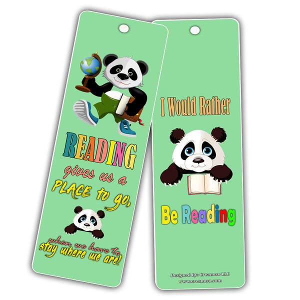 Creanoso Cute Animal Bookmarks for Kids- Fun Bookmarker Cards - Excellent Party Favors