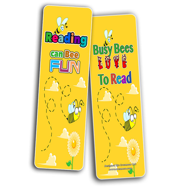 Creanoso Motivational Cute Bookmarks Cards for Kids (60-Pack) - Excellent Favors Rewards Gifts