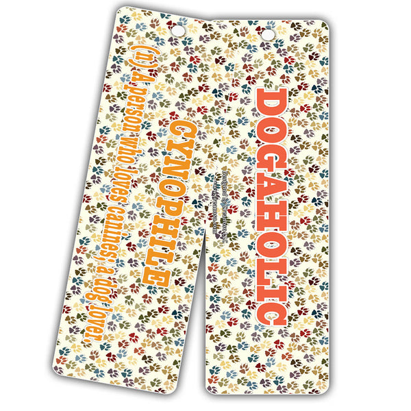 Creanoso Dog Bookmarks - Inspirational Dog Lover Gifts Bookmarks for Pet Owners - Bulk Card Set