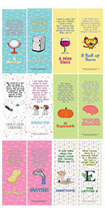 Creanoso Fun Riddle Bookmarks for Kids Series2 (30-Pack) - Classroom Reward Incentives for Students and Children - Stocking Stuffers Party Favors & Giveaways for Teens & Adults