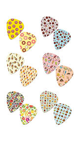 Creanoso Sweet Dessert Guitar Picks (12-Pack) - Premium Quality Gift Ideas for Children, Teens, & Adults for All Occasions - Stocking Stuffers Party Favor & Giveaways