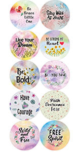 Creanoso Wild flowers Pinback Buttons Badge (10-Pack) - Premium Quality Gift Ideas for Children, Teens, & Adults for All Occasions - Stocking Stuffers Party Favor & Giveaways