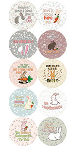 Cute Rabbit Pinback Button Badge (10-Pack)