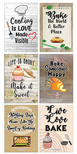 Kitchen Baking Posters (6-Pack)