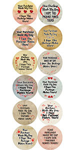 Small Business Thank You Stickers Series 1 (10-Sheet)
