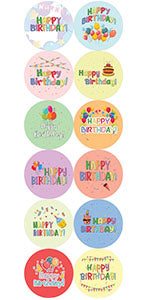 Happy Birthday Stickers (5-Sheet)
