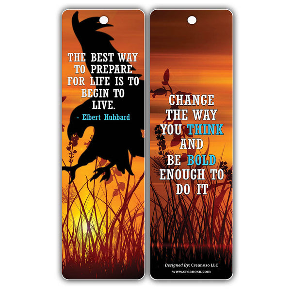Creanoso Strong Character Eagle Bookmarks ÃƒÂ¢Ã¢â€šÂ¬Ã¢â‚¬Å“ Premium Quality Set ÃƒÂ¢Ã¢â€šÂ¬Ã¢â‚¬Å“ Inspiring Word Sayings Quotes