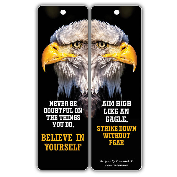 Creanoso Strong Character Eagle Bookmarks ÃƒÂ¢Ã¢â€šÂ¬Ã¢â‚¬Å“ Premium Quality Set ÃƒÂ¢Ã¢â€šÂ¬Ã¢â‚¬Å“ Inspiring Word Sayings Quotes