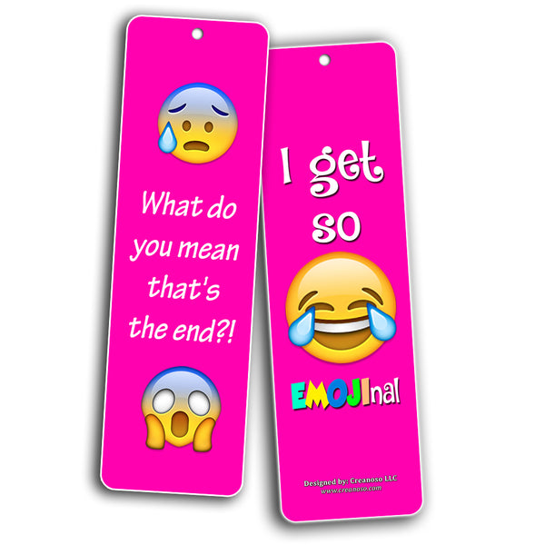 Creanoso Inspiring Book Reading Quotes Smiley Emoji Bookmarkers (30-Pack) ÃƒÂ¢Ã¢â€šÂ¬Ã¢â‚¬Å“ÃƒÂ¢Ã¢â€šÂ¬Ã¢â‚¬Å“ Stocking Stuffers Gift for Bibliophiles, Book Worms, Young Book Lovers ÃƒÂ¢Ã¢â€šÂ¬Ã¢â‚¬Å“ Party Supplies ÃƒÂ¢Ã¢â€šÂ¬Ã¢â‚¬Å“ Book Clubs Reading