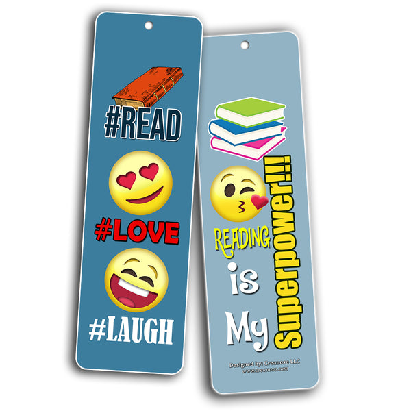 Creanoso Inspiring Book Reading Quotes Smiley Emoji Bookmarkers (30-Pack) ÃƒÂ¢Ã¢â€šÂ¬Ã¢â‚¬Å“ÃƒÂ¢Ã¢â€šÂ¬Ã¢â‚¬Å“ Stocking Stuffers Gift for Bibliophiles, Book Worms, Young Book Lovers ÃƒÂ¢Ã¢â€šÂ¬Ã¢â‚¬Å“ Party Supplies ÃƒÂ¢Ã¢â€šÂ¬Ã¢â‚¬Å“ Book Clubs Reading