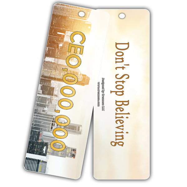 Creanoso Entrepreneur Bookmarks - Inspirational Business Success Bookmarks for Entrepreneurs