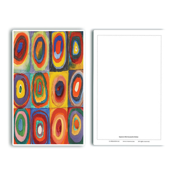 Creanoso Famous Art Paintings Postcards Cards (60 Pack)- Pablo Picasso, Gustav Klimt, Wassily Kandinsky, Leonardo da Vinci, Paul Klee, Katsushika Hokusai Painting Prints Decor Gifts