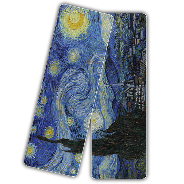 Creanoso Famous Classic Arts Series 2 Bookmarks (60-Pack) - Van Gogh, Leonardo Da Vinci, Edvard Munch, Johannes Vermeer, Caspar David Friedrich, Wassily Kandinsky ÃƒÆ’Ã‚Â¢ÃƒÂ¢Ã¢â‚¬Å¡Ã‚Â¬ÃƒÂ¢Ã¢â€šÂ¬Ã…â€œ Wall Decor Art Bookmarkers