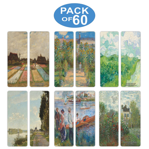 Creanoso Famous Classic Art Series 5 Bookmarks (60-Pack) ÃƒÆ’Ã‚Â¢ÃƒÂ¢Ã¢â‚¬Å¡Ã‚Â¬ÃƒÂ¢Ã¢â€šÂ¬Ã…â€œ Van Gogh, Claude Monet, Auguste Renoir ÃƒÆ’Ã‚Â¢ÃƒÂ¢Ã¢â‚¬Å¡Ã‚Â¬ÃƒÂ¢Ã¢â€šÂ¬Ã…â€œ Classical Art Inspiring Impressions ÃƒÆ’Ã‚Â¢ÃƒÂ¢Ã¢â‚¬Å¡Ã‚Â¬ÃƒÂ¢Ã¢â€šÂ¬Ã…â€œ Gre