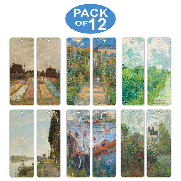 Creanoso Famous Classic Art Series 5 Bookmarks - Great Bookmark Set for Men, Women, Teens, Artists