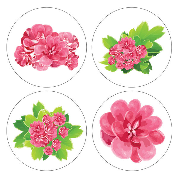Creanoso Flower Stickers Ã¢â‚¬â€œ Elegant Design Flower Wall Stickies Ã¢â‚¬â€œ Assorted Set