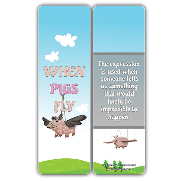 Creanoso Funny Idioms Bookmarks for Kids ÃƒÂ¢Ã¢â€šÂ¬Ã¢â‚¬Å“ Premium Gift Set Book Clippers
