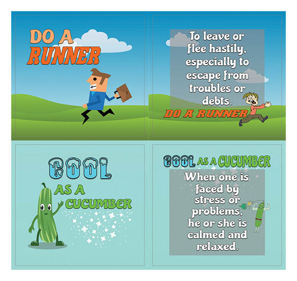 Creanoso Funny Idioms Stickers for Kids Ã¢â‚¬â€œ Funny Idiomatic Expressions Sticker Set
