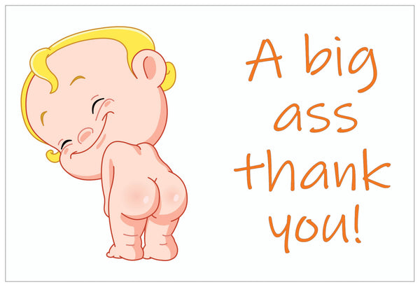 Creanoso Funny Thank You Cards Ã¢â‚¬â€œ Six Assorted Card Designs Bulk Pack Set - Token Gifts Ideas