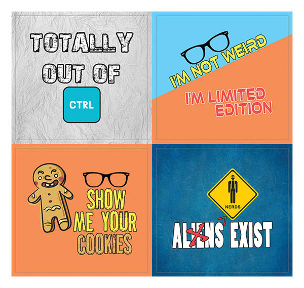 Creanoso Cool and Geeky Sayings Stickers (20-Sheet) Ã¢â‚¬â€œ Awesome Geeky Sticker Premium Gift Set Ã¢â‚¬â€œ Stocking Stuffers for Computer Nerds, Geeks Ã¢â‚¬â€œ Techie Gifts for Men & Women