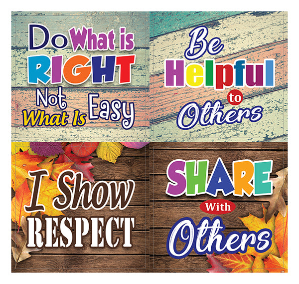 Creanoso Good Character Motivational Stickers (10-Sheet) Ã¢â‚¬â€œ Total 120 pcs (10 X 12pcs) Individual Small Size 2.1 x 2. Inches , Waterproof, Unique Personalized Themes Designs, Any Flat Surface DIY Decoration Art Decal for Boys & Girls, Children, Teen