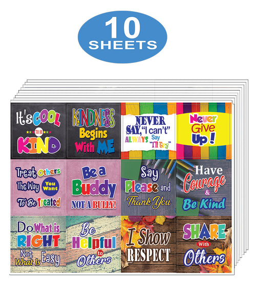 Creanoso Inspirational Good Character Motivational Stickers Ã¢â‚¬â€œ Gift Rewards Ideas Ã¢â‚¬â€œ Awesome Sticker Set