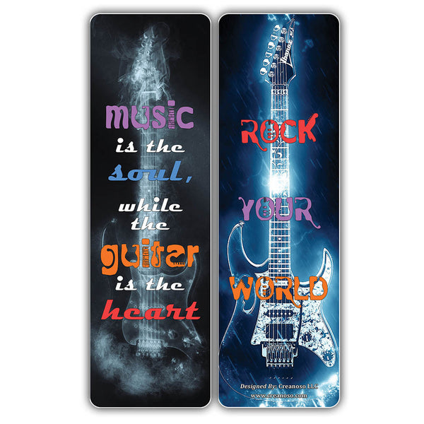 Creanoso Guitar Inspiring Quotes Bookmarks ÃƒÂ¢Ã¢â€šÂ¬Ã¢â‚¬Å“ Premium Gift Set ÃƒÂ¢Ã¢â€šÂ¬Ã¢â‚¬Å“ Inspirational Quotes for Musicians