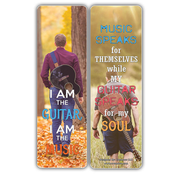 Creanoso Guitar Inspiring Quotes Bookmarks ÃƒÂ¢Ã¢â€šÂ¬Ã¢â‚¬Å“ Premium Gift Set ÃƒÂ¢Ã¢â€šÂ¬Ã¢â‚¬Å“ Inspirational Quotes for Musicians