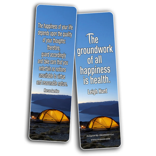Creanoso Inspiring Positive Mindset Bookmark (30-Pack) Awesome Inspirational Bookmarks for Men, Women, Teens