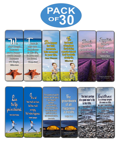Creanoso Inspiring Positive Mindset Bookmark (30-Pack) Awesome Inspirational Bookmarks for Men, Women, Teens