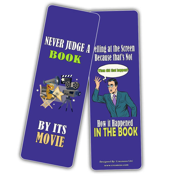 Creanoso Insanely Hilarious Literary Bookmarks ÃƒÂ¢Ã¢â€šÂ¬Ã¢â‚¬Å“ Hilariously Silly Bookmarks for Reading
